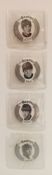 The Beatles set of Norman Drees Associates Official Beatles Badges UK 1963.