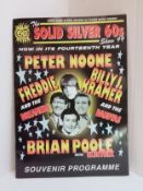 Solid Silver 60s tour programme signed by Peter Noone, Freddie Garrity, Billy J Kramer and Brian
