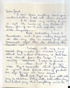 Letter from Louise Harrison in which she writes “Last Wednesday I went to Manchester, and I wash