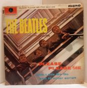 The Beatles Please Please Me Black and Gold label Mono LP PMC 1202 with Dick James credits record