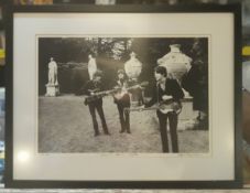 The Beatles Chiswick Park 1966 black and white giclee print by Robert Whittaker signed by