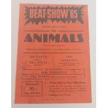 The Animals, Lee Curtis & The All Stars and The Liverbirds Beat 65 original handbill for German