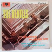 The Beatles Please Please Me PCS 3042 Stereo Black & Yellow Parlophone Label. With Ernest J. Day