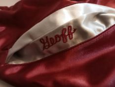 A satin promotional Jacket for the group America with Geoff’s name embroidered on the pocket, with a