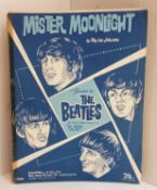 The Beatles a small collection of original sheet music and music books including Mister Moonlight,