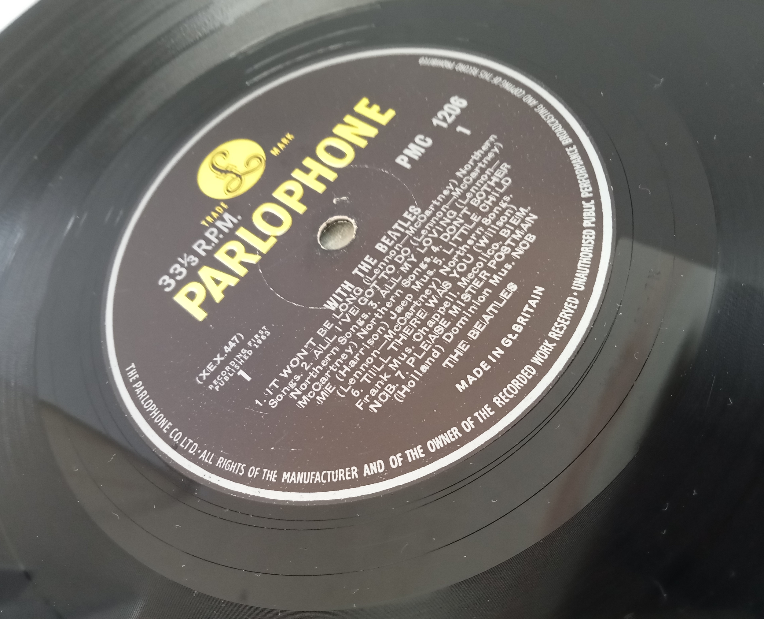The Beatles For Sale PMC 1240 Mono Black & Yellow Parlophone UK First Pressing condition excellent & - Image 7 of 8