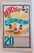 The Beatles Yellow Submarine Pop Out Art Decorations book USA 1968.