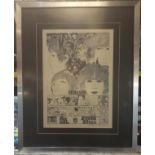 The Beatles Revolver limited edition 64/555 album cover and advert signed print by Klaus Voormann
