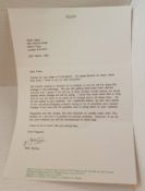 Apple Records letter headed correspondance with regards various Beatles projects.