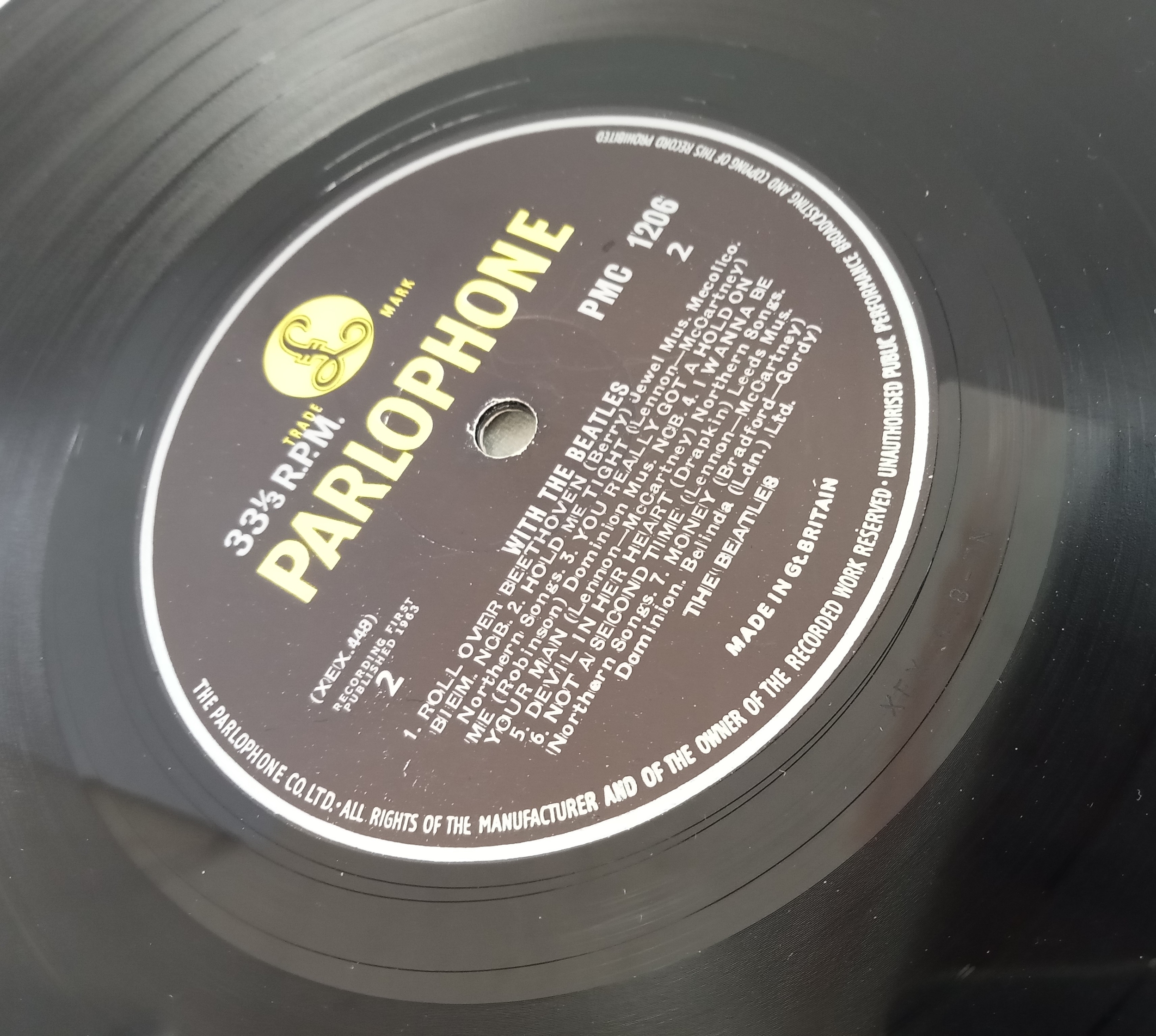 The Beatles For Sale PMC 1240 Mono Black & Yellow Parlophone UK First Pressing condition excellent & - Image 8 of 8