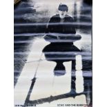 Echo and the bunnymen poster depicting Ian McCulloch. App. 61 x 44cm used with pinholes and very