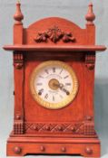 Early 20th century Oak cased clock by Fattorini and Sons, Bradford. App. 45cm H