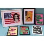 Parcel of various Rock and Roll related prints including Southern Discomfort