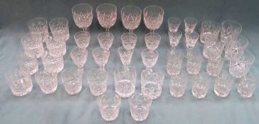 Quantity of Stuart ad other drinking glasses all used and unchecked