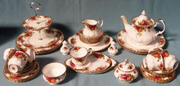 Quantity of Royal Albert Old Country Roses. Approx. 40+ pieces All in used condition, unchecked