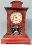 Mahogany cased American mantle clock. App. 52cm H