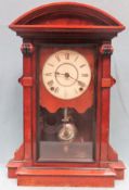 Early 20th century Laurence Redmond mahogany cased American mantle clock. App. 54cm H