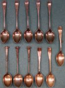 Parcel of Silver teaspoons, various hallmarks, dates and makers. Total Weight app. 118.1g All appear