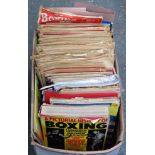 Quantity of various Boxing News newspapers etc, various dates and years All in used condition,