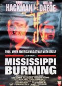Mississippi Burning movie poster. App. 84 x 59 used with pinholes and very minor tears