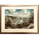 GORDON C ARNOLD, WATERCOLOUR- 'AVON GORGE'(?), FRAMED AND GLAZED, APPROXIMATELY 35 x 52cm