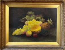EDWARD CARTER PRESTON, OIL ON CANVAS, STILL LIFE, SIGNED WITHIN GILDED FRAME, APPROX 44 x 61cm