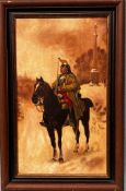 NOTLE, OIL ON CANVAS, FRANCO PRUSSIAN WAR, 1900, APPROX 59 x 34cm