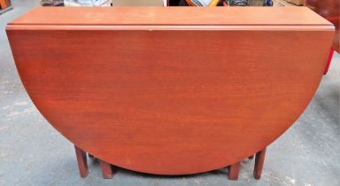 G PLAN STYLE MID 20TH CENTURY TEAK GATELEG DINING TABLE. APPROX. 74.5cms H x 107cms W x 154cms D