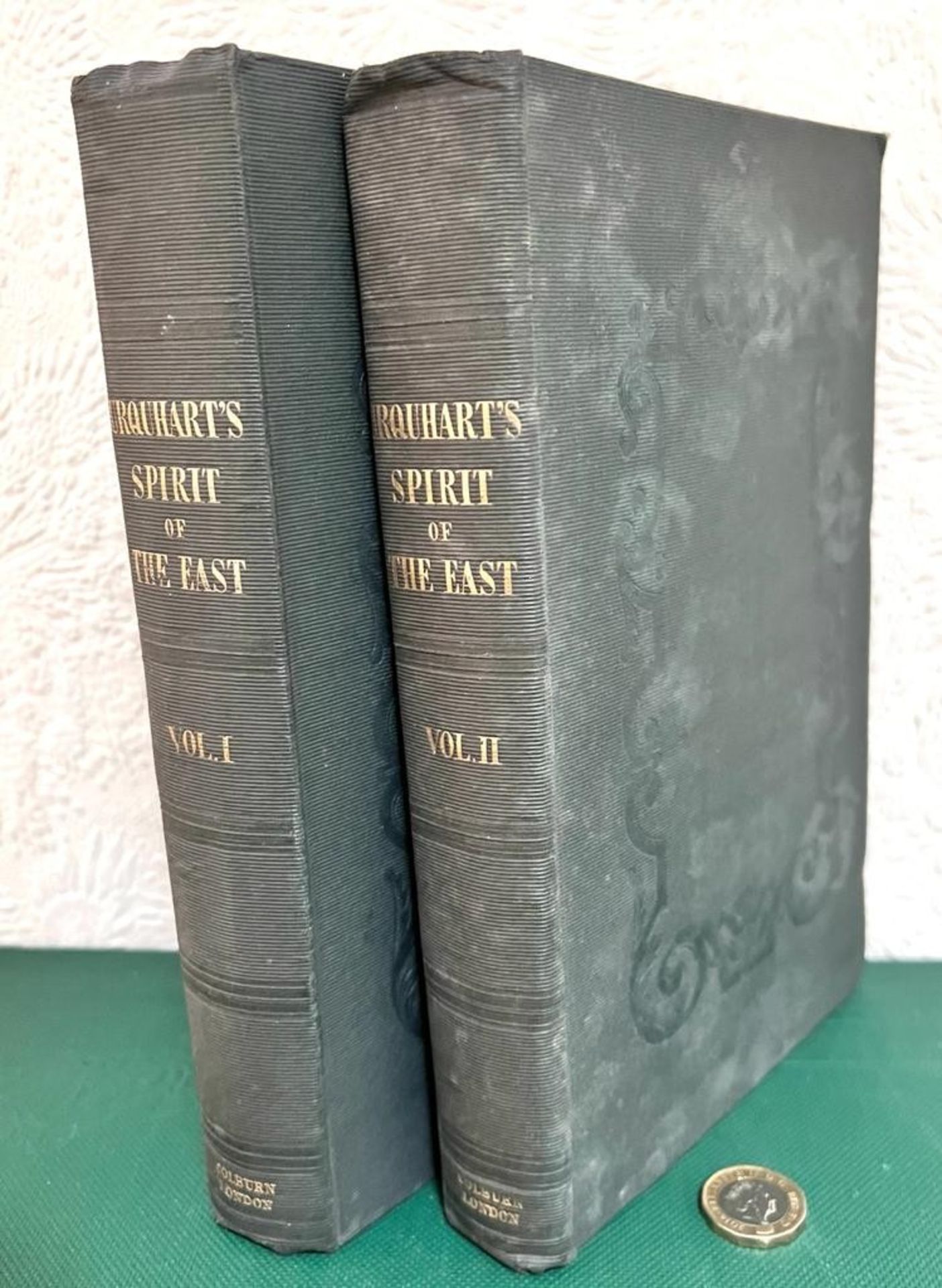 URQUHART, D, THE SPIRIT OF THE EAST, 1839, TWO VOLUMES