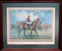 FRAMED LIMITED EDITION PENCIL SIGNED COLOUR PRINT OF RED RUM, SIGNED BY THE ARTIST (NEIL