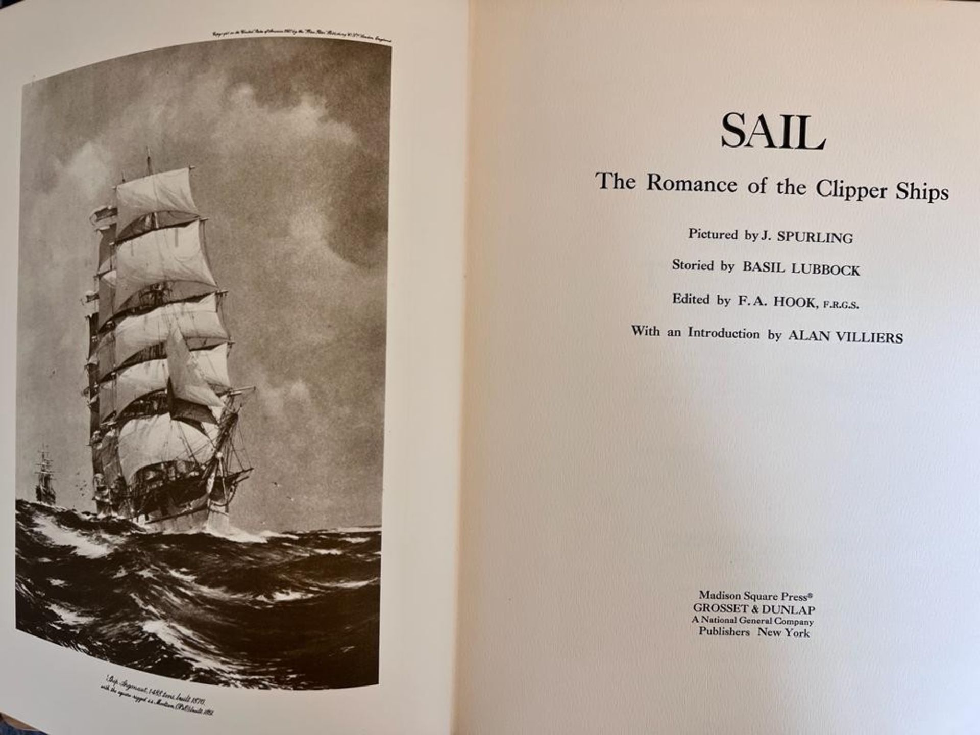 J SPURLING, 'SAIL' STORIED BY BASIL LUBBOCK, CLOTH BOARDS, THREE VOLUMES - Image 4 of 7