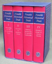 FOLIO VOLUME SET OF FOUR - NOTABLE HISTORICAL TRIALS. REASONABLE USED CONDITION