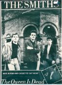PAPER POSTER, THE SMITHS ALBUM, 1986, ADVERTISING THE QUEEN IS DEAD, APPROX 80 x 60