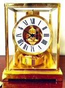 JAEGER LECOULTRE ATMOS CLOCK, ROMAN NUMERALS, APPROX 22.5 x 16.6 x 12.5cm IN GOOD ORDER