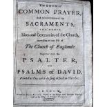 BOOK OF COMMON PRAYER, LOWDON MDCCLXIV, PRINTED MARK BASKETT, MATHER FAMILY HISTORY AND LIFE OF