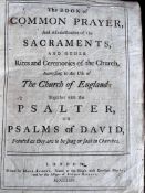 BOOK OF COMMON PRAYER, LOWDON MDCCLXIV, PRINTED MARK BASKETT, MATHER FAMILY HISTORY AND LIFE OF