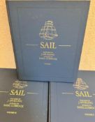 J SPURLING, 'SAIL' STORIED BY BASIL LUBBOCK, CLOTH BOARDS, THREE VOLUMES