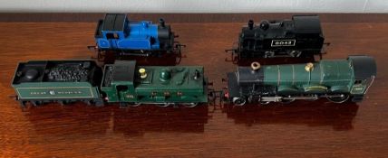 FOUR VARIOUS OO GAUGE LOCOMOTIVES, HORNBY AND OTHERS