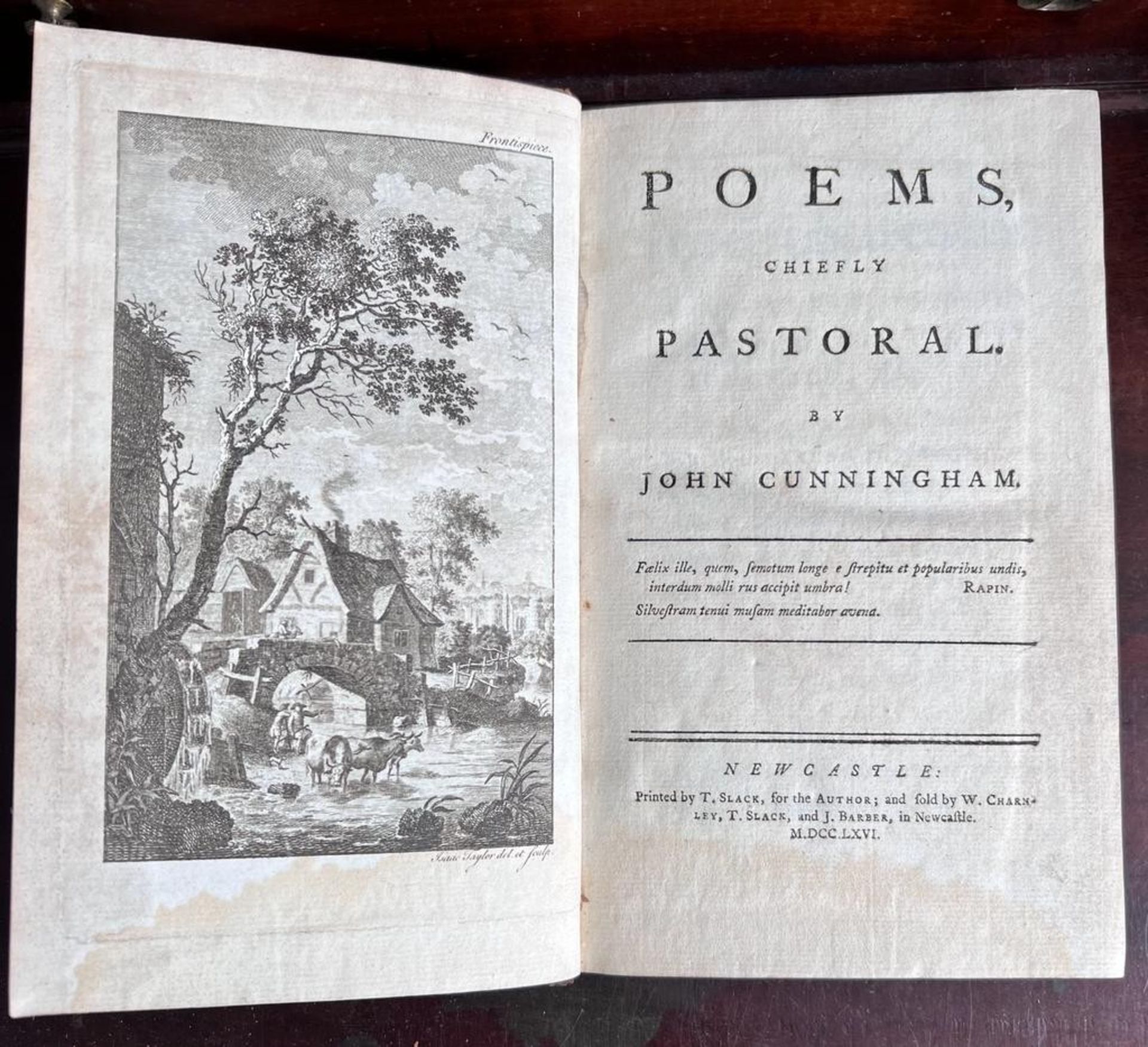 JOHN CUNNINGHAM, PASTORAL POEMS, 1766, FIRST EDITION - Image 2 of 3