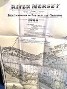 RIVER MERSEY MAP FROM ROCK LIGHTHOUSE, TO EASTHAM TO GARSTON, 1966