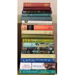 Quantity of mostly hardback volumes Inc. Latin, Geography, Fiction, Diplomacy, etc used and