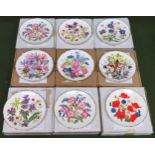 12 various boxed collectors plates, all by Royal Albert reasonable used condition