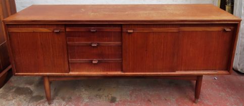 Mid 20th century teak sideboard. Approx. 75 x 168 x 46cms used with scuffs scratches some