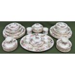 Quantity of Wedgwood 'Hathaway Rose' dinnerware. Approx. 30+ pieces all used and unchecked