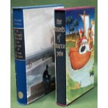 FOLIO SOCIETY TWO VOLUMES - THE TRAVLES OF MARCO POLO & A VOYAGE AROUND THE COAST OF GREAT BRITAIN