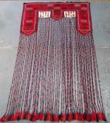 Vintage hand knotted Afghan Kupunuk door surround. Approx. 211cms x 138cms appears reasonable used