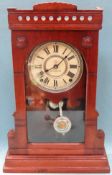Seth Thomas Oak cased American mantle clock. App. 53cm H Used condition, not tested for working