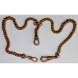 9ct (375) link chain. Approx. 28.1g reasonable used condition