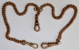 9ct (375) link chain. Approx. 28.1g reasonable used condition