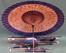 Quantity of various parasols, mostly for restoration mostly for restoration